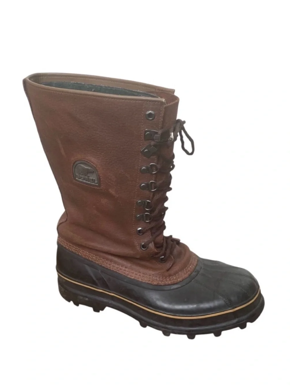 Sorel Men’s Vintage Maverick Leather and Rubber Winter Waterproof Snow Boots 11